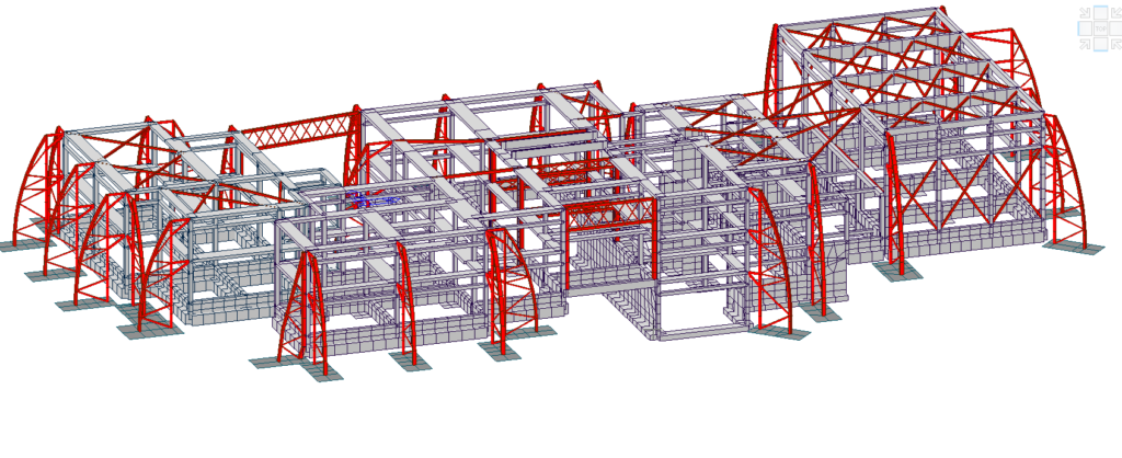 Schema resistente di PROGETTO – vista 1