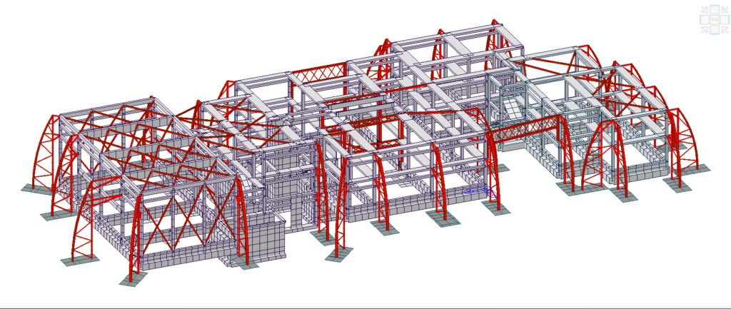 Schema resistente di PROGETTO – vista 2